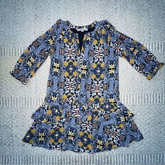 Loft Floral Ruffle Swing Dress - Sz XSP - Picture 7 of 16